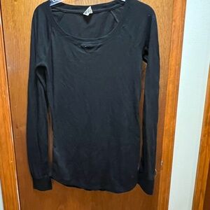 PINK Victoria's Secret Black Long Sleeve Tee